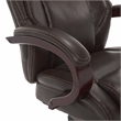 Pemberly Row Contemporary Executive Office Chair in Brown Leather