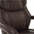 Pemberly Row Contemporary Executive Office Chair in Brown Leather