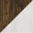 Pemberly Row Fireplace with Mantel in Ivory Oak with Rustic Mantel