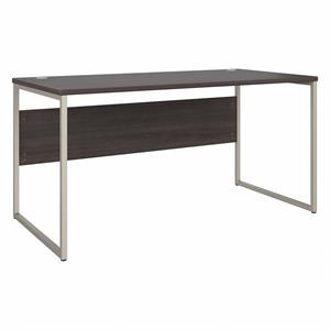 Pemberly Row 60W x 30D Computer Table Desk in Storm Gray - Engineered Wood