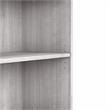 Pemberly Row Tall 5 Shelf Bookcase in Platinum Gray - Engineered Wood