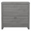 Pemberly Row 2 Drawer Lateral File Cabinet in Modern Gray - Engineered Wood