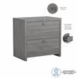 Pemberly Row 2 Drawer Lateral File Cabinet in Modern Gray - Engineered Wood