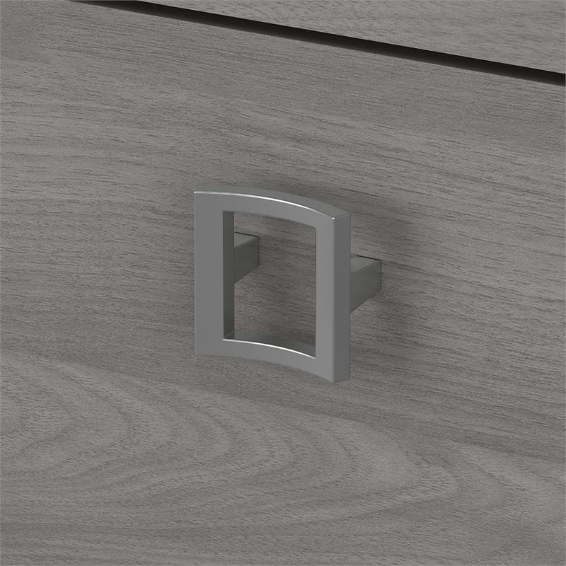 Pemberly Row 2 Drawer Lateral File Cabinet in Modern Gray - Engineered Wood