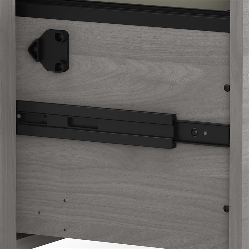Pemberly Row 2 Drawer Lateral File Cabinet in Modern Gray - Engineered Wood