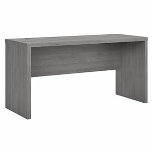 Pemberly Row 60W Credenza Desk in Modern Gray - Engineered Wood