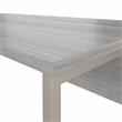 Pemberly Row 72W x 30D L Shaped Table Desk in Platinum Gray - Engineered Wood