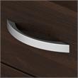 Pemberly Row Engineered Wood 60W L Shaped Table Desk with Drawers - Black Walnut