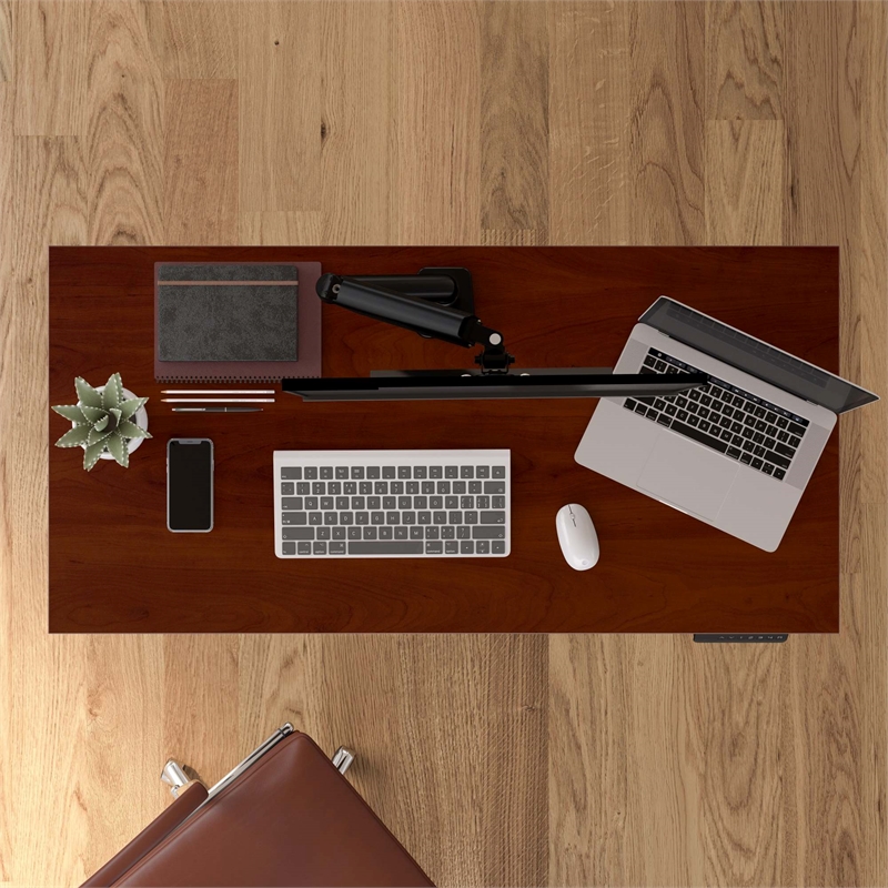 Pemberly Row 48W x 24D Height Adjustable Standing Desk - Engineered Wood