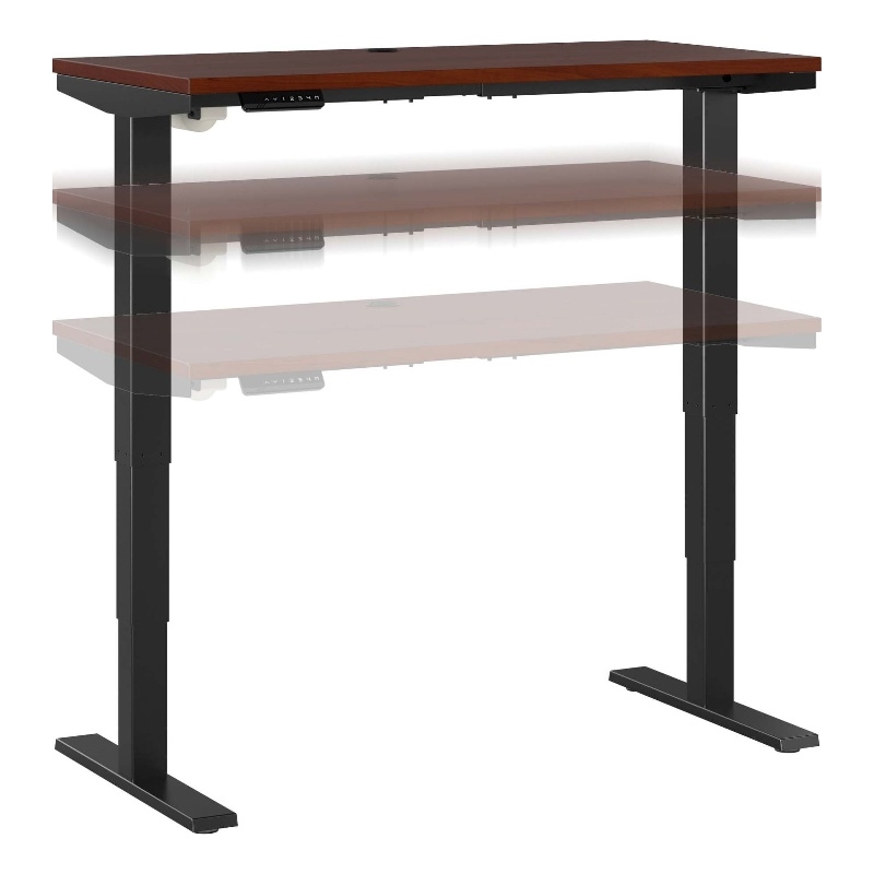 Pemberly Row 48W x 24D Height Adjustable Standing Desk - Engineered Wood