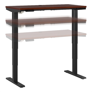 Pemberly Row 48W x 24D Height Adjustable Standing Desk - Engineered Wood