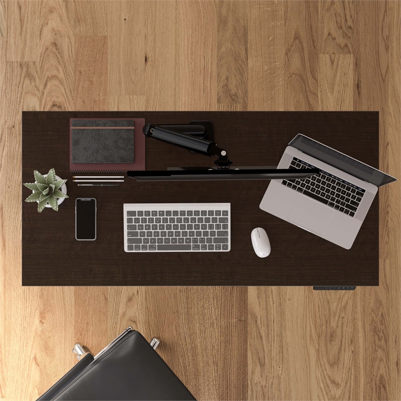 Pemberly Row 48W x 24D Height Adjustable Standing Desk - Engineered Wood