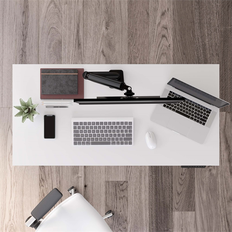 Pemberly Row 48W x 24D Height Adjustable Standing Desk - Engineered Wood