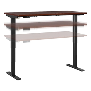 Pemberly Row 60W x 30D Height Adjustable Standing Desk - Engineered Wood