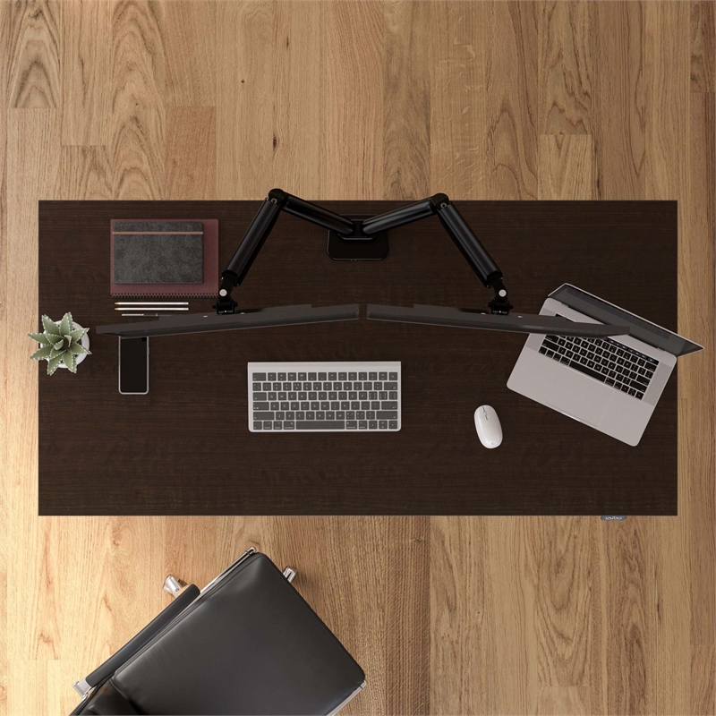 Pemberly Row 60W x 30D Height Adjustable Standing Desk - Engineered Wood