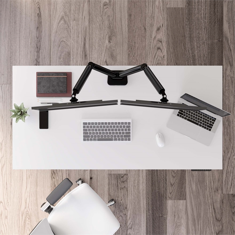 Pemberly Row 60W x 30D Height Adjustable Standing Desk - Engineered Wood