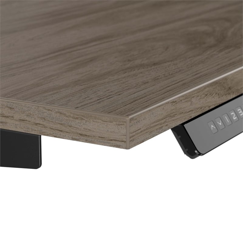 Pemberly Row 72W x 30D Height Adjustable Standing Desk - Engineered Wood