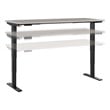 Pemberly Row 72W x 30D Height Adjustable Standing Desk - Engineered Wood
