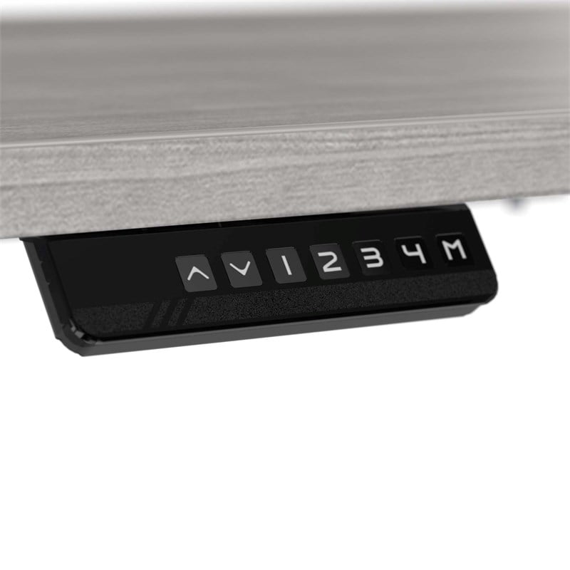 Pemberly Row 72W x 30D Height Adjustable Standing Desk - Engineered Wood