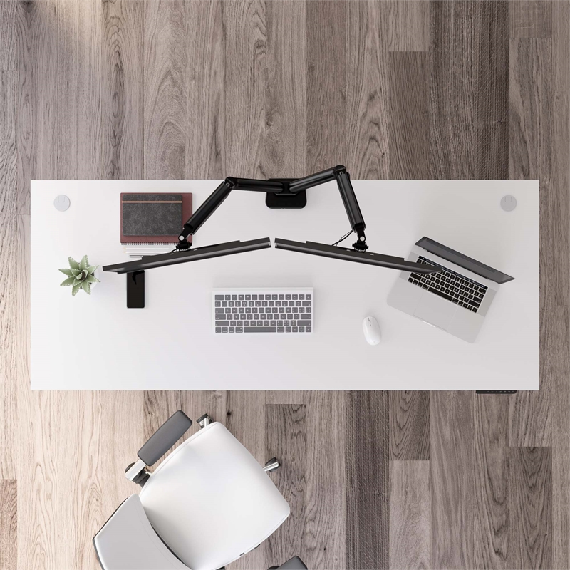 Pemberly Row 72W x 30D Height Adjustable Standing Desk - Engineered Wood