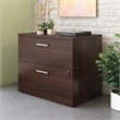 Pemberly Row Engineered Wood Lateral Filing Cabinet in Noble Elm/Brown