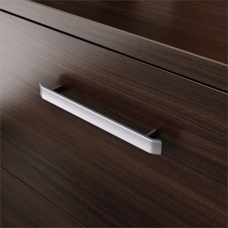 Pemberly Row Engineered Wood Lateral Filing Cabinet in Noble Elm/Brown