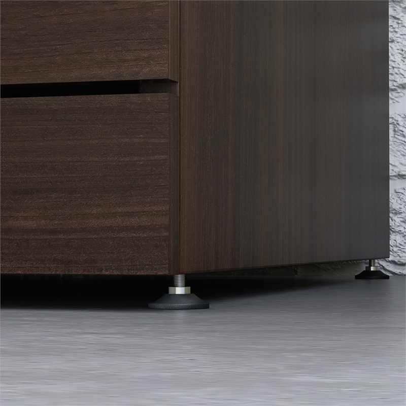 Pemberly Row Engineered Wood Lateral Filing Cabinet in Noble Elm/Brown