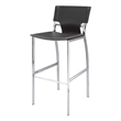 Pemberly Row Contemporary Gray Leather Counter Stools Set of 2