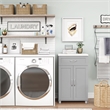 Pemberly Row Modern 2 Door/1 Drawer Base Cabinet in Dove Gray