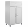 Pemberly Row Modern 2 Door/1 Drawer Base Cabinet in Dove Gray