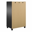 Pemberly Row Contemporary 2 Door/1 Drawer Base Cabinet in Black