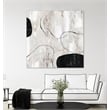 Pemberly Row 72x72 Falling Stones Fine Art Giant Canvas Print in White
