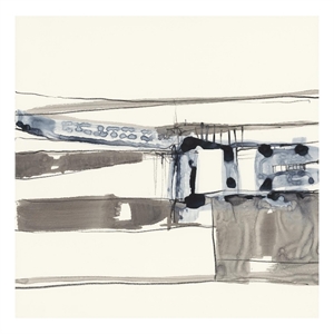 Pemberly Row 84x84 Stark Lines Fine Art Giant Canvas Print in Multi-Color