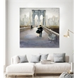 Pemberly Row 72x72 Bridge to New York Fine Art Giant Canvas Print in Multi-Color