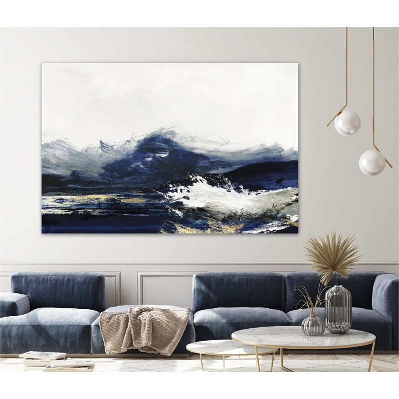 Pemberly Row 84x54 Water Fine Art Giant Canvas Print in White