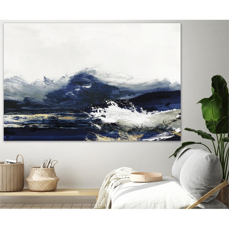 Pemberly Row 84x54 Water Fine Art Giant Canvas Print in White