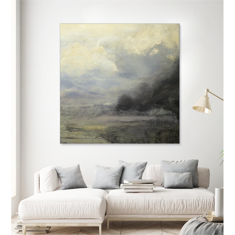 Pemberly Row 84x84 Drifter Fine Art Giant Canvas Print in Yellow