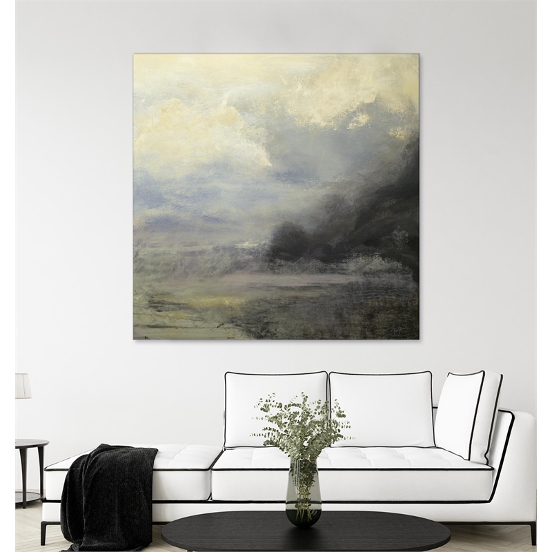 Pemberly Row 84x84 Drifter Fine Art Giant Canvas Print in Yellow