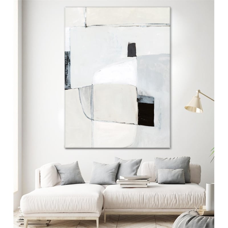 Pemberly Row 72x54 Soft Spoken Fine Art Giant Canvas Print in White