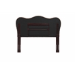 Pemberly Row Modern Coastal Rattan/Wood Queen Headboard in Gray