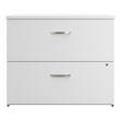Pemberly Row 2-Drawer Engineered Wood Lateral File Cabinet in White