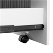 Pemberly Row 3-Drawer Engineered Wood Mobile File Cabinet in Pure White