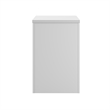 Pemberly Row 3-Drawer Engineered Wood Mobile File Cabinet in Pure White