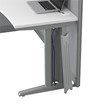 Pemberly Row 65W Cubicle Desk with Storage in Pure White - Engineered Wood