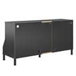 Pemberly Row Youth Gaming TV Stand w/ ARGB LED Lights in Black