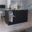 Pemberly Row Modern Engineered Wood Kitchen Island in Multi-Color