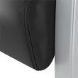 Pemberly Row Contemporary Waiting Room Guest Chair in Black Vinyl
