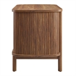 Pemberly Row Modern / Contemporary 2-Drawer Nightstand in Walnut