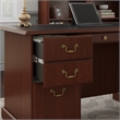 Pemberly Row Executive Desk and Two 5 Shelf Bookcases in Cherry