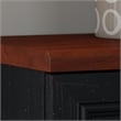 Pemberly Row Small Storage Cabinet with Doors in Antique Black - Engineered Wood